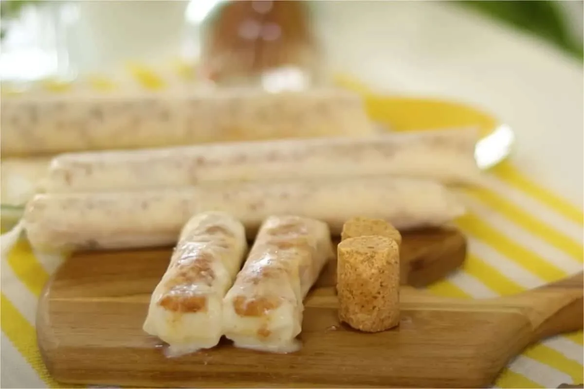 Geladinho gourmet de paçoquinha cremoso e gelado para adoçar