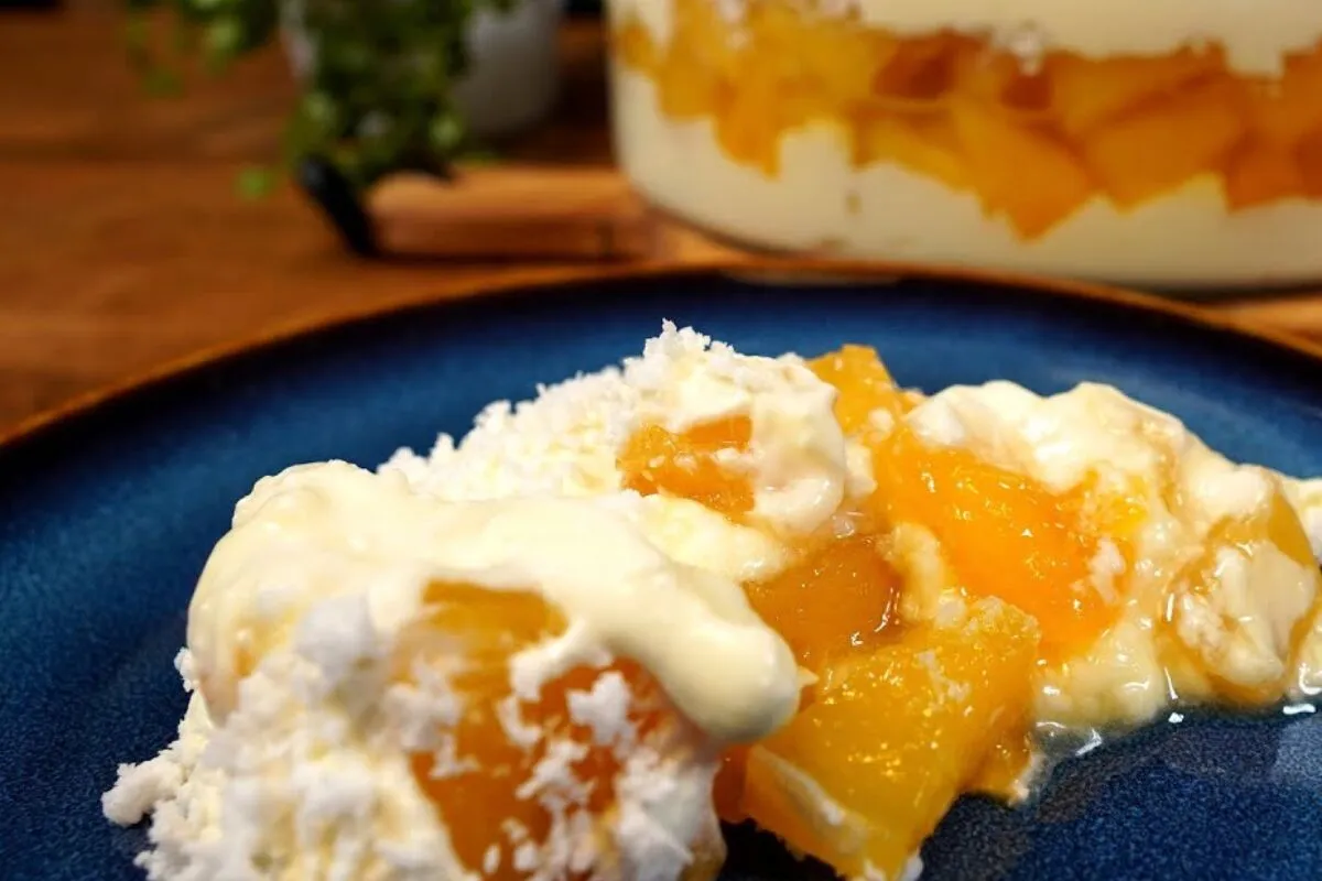 Gelado de abacaxi super cremoso sem gelatina perfeito para u