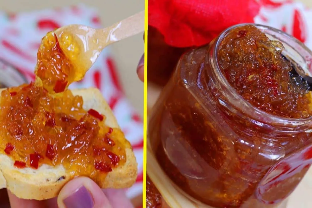 Geleia de pimenta pronta em 10 minutos, doce e picante na me