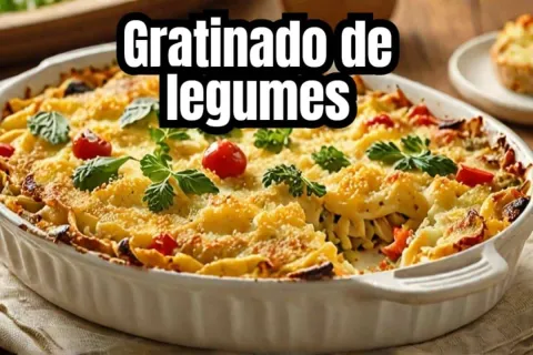 Gratinado de legumes: um acompanhamento gostoso e colorido p