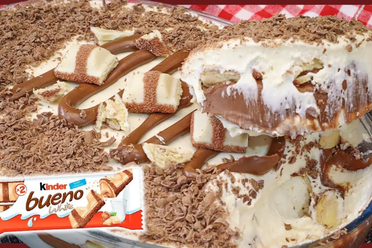 Kinder Bueno na travessa: sobremesa simples e deliciosa que