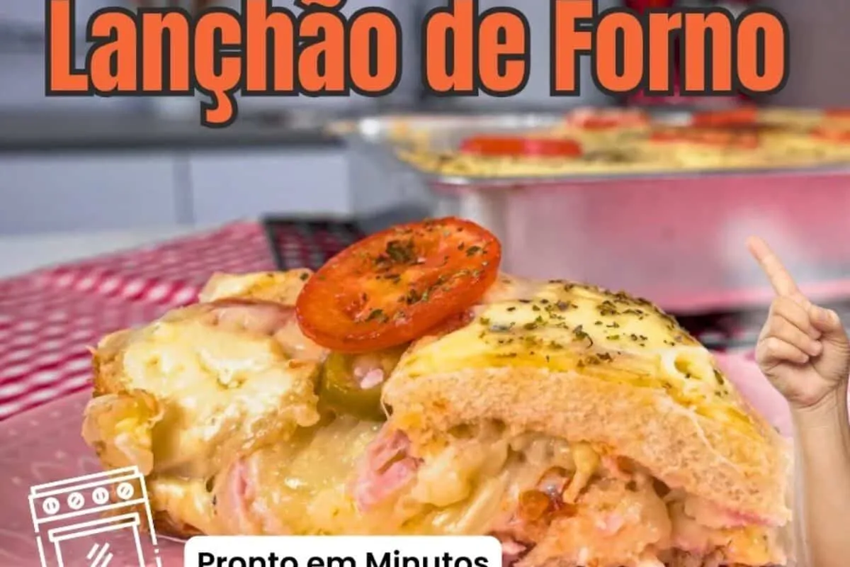 Lanchão de forno completo, saboroso e muito prático, perfeit