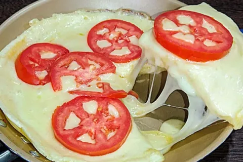 Lanche de frigideira, uma receita saudável e deliciosa que f