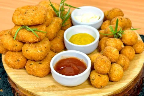 Lanche frito: feito sem massa, fácil de preparar e fica muit