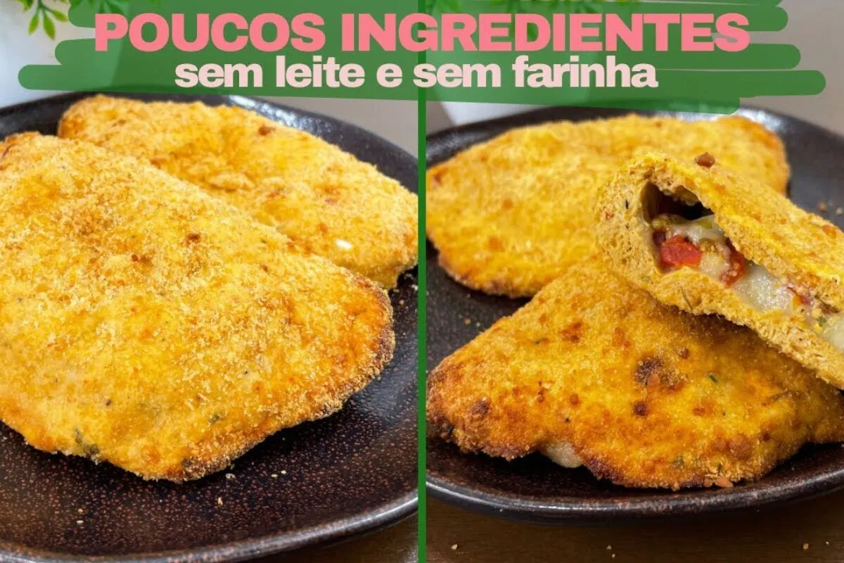 Lanche proteico sem farinha e sem leite, muito bem temperado