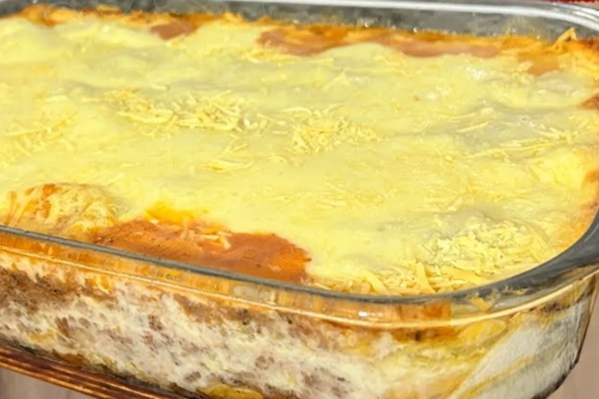 Lasanha com carne moída, uma receita clássica e suculenta pa