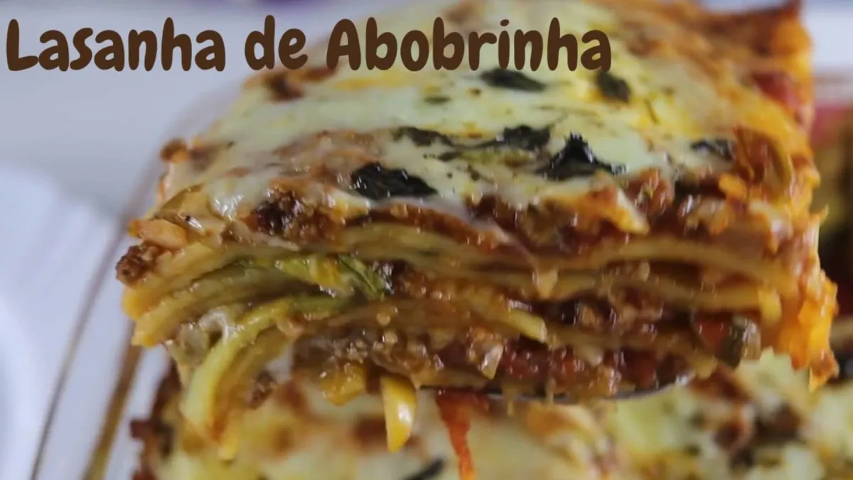 Lasanha de abobrinha muito saborosa para surpreender todo mu
