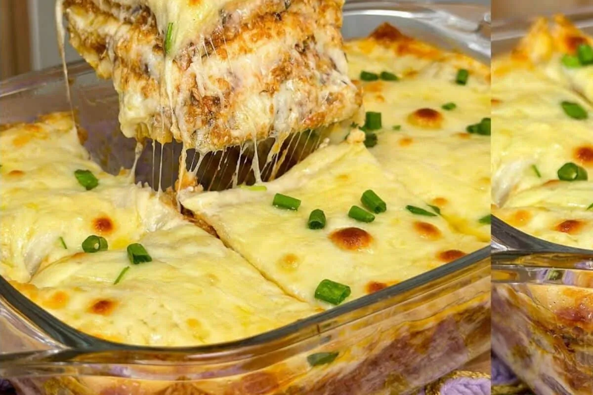 Lasanha de sardinha super econômica e muito gostosa, perfeit
