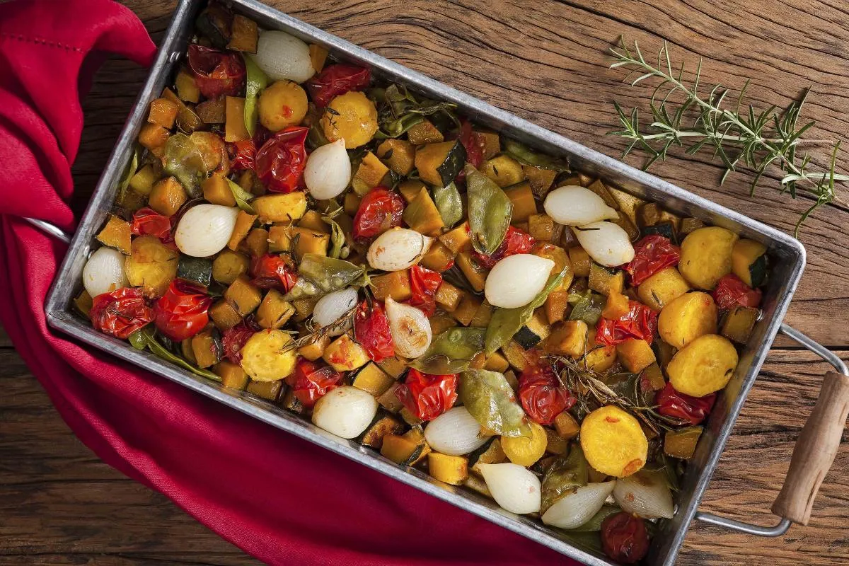 Legumes ao forno uma dica de praticidade para você comer leg