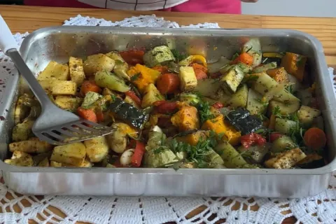 Legumes assados no forno: agora tenho legumes frescos no alm