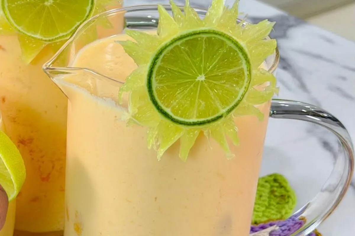 Limonada alemã, super refrescante e cremosa, que não amarga