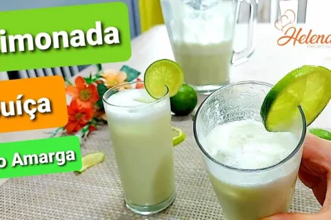 Limonada suíça muito refrescante feita de um jeito fácil sem