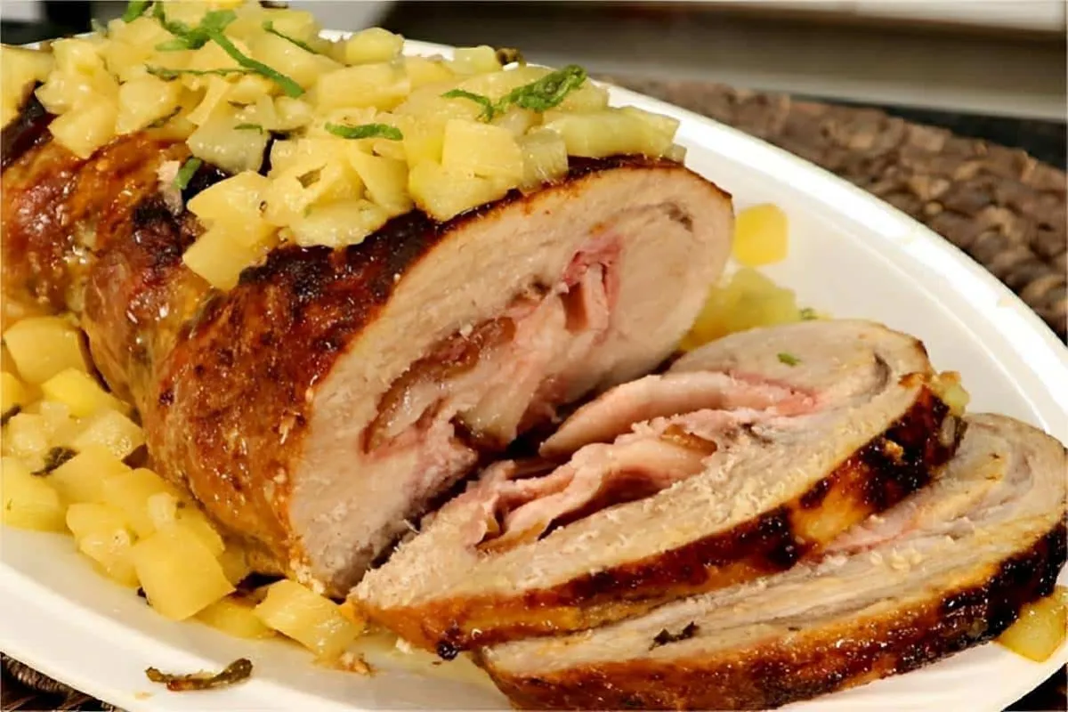 Lombo assado com abacaxi uma receita que vai surpreender a t