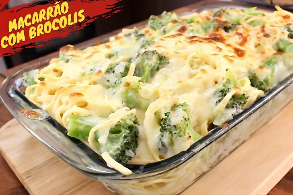 Macarrão ao molho branco com brócolis: uma receita econômica