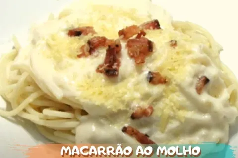 Macarrão ao molho branco e bacon: veja como acertar no ponto