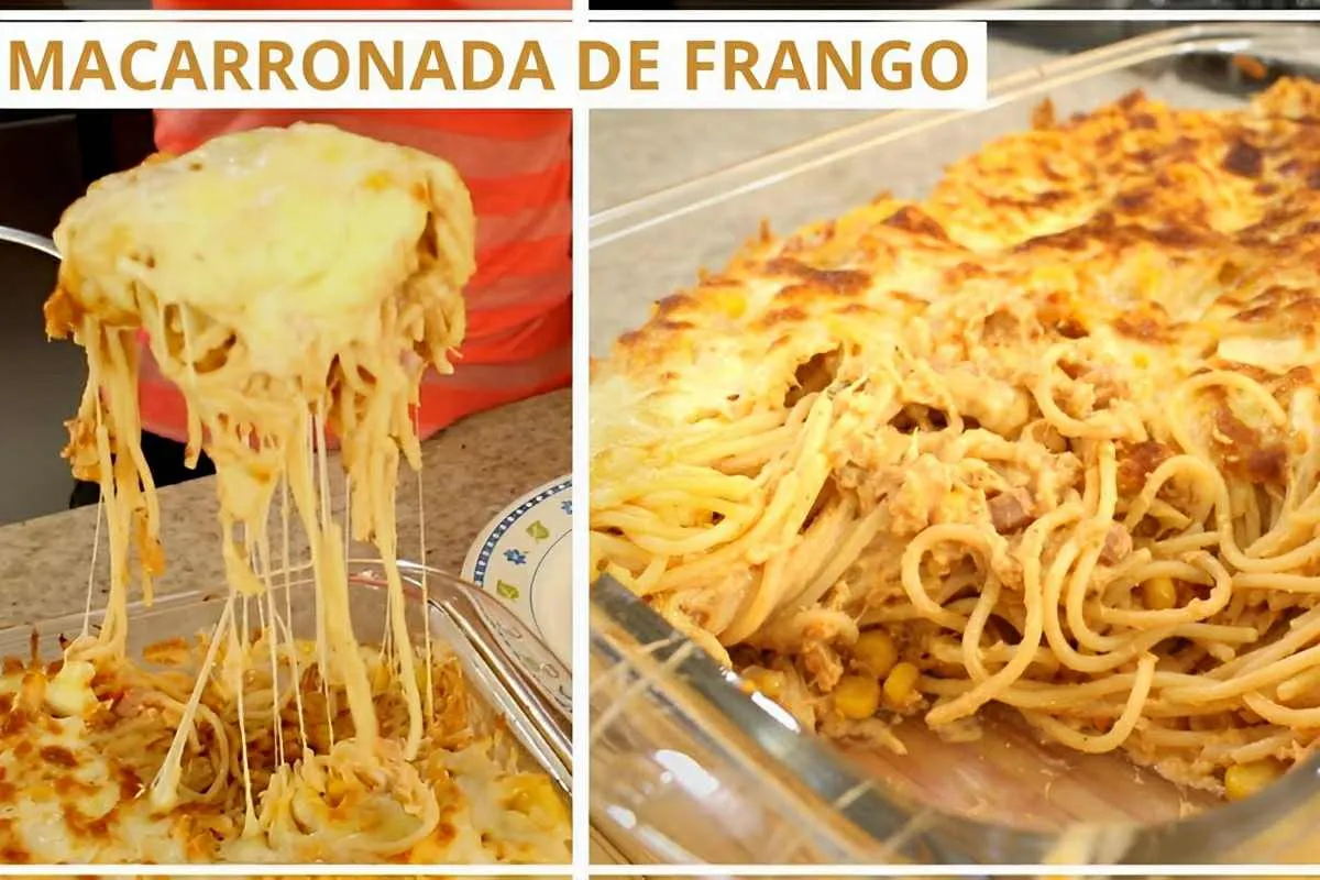 Macarrão com frango e creme de leite uma receita simples e d