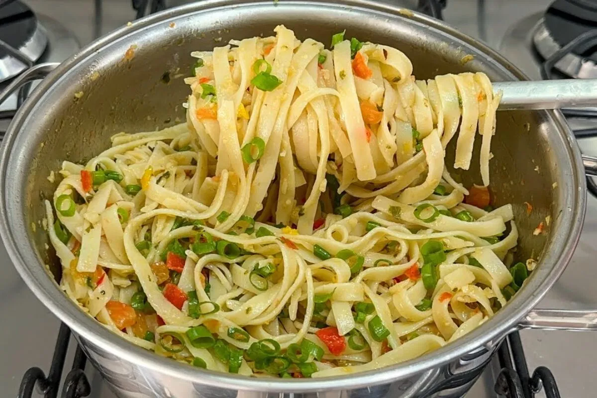 Macarrão temperado gostoso e soltinho para incrementar seu a