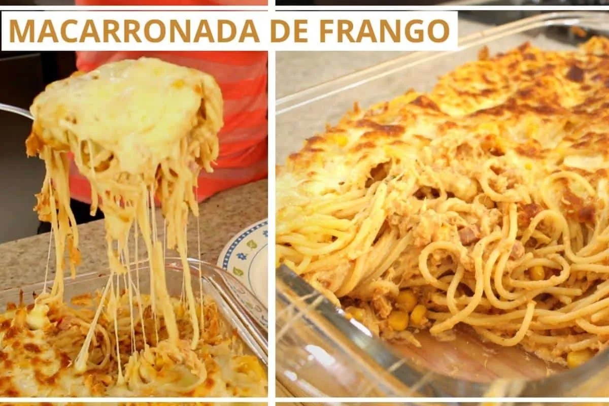 Macarronada com frango que deixa seu almoço de fim de semana
