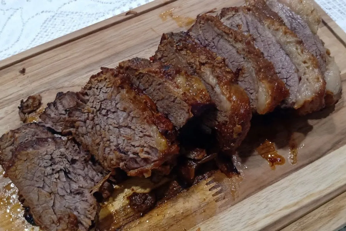 Maminha assada que fica super suculenta e fica desmanchando