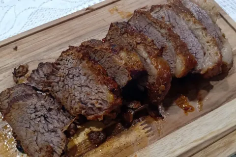 Maminha assada que fica super suculenta e fica desmanchando 