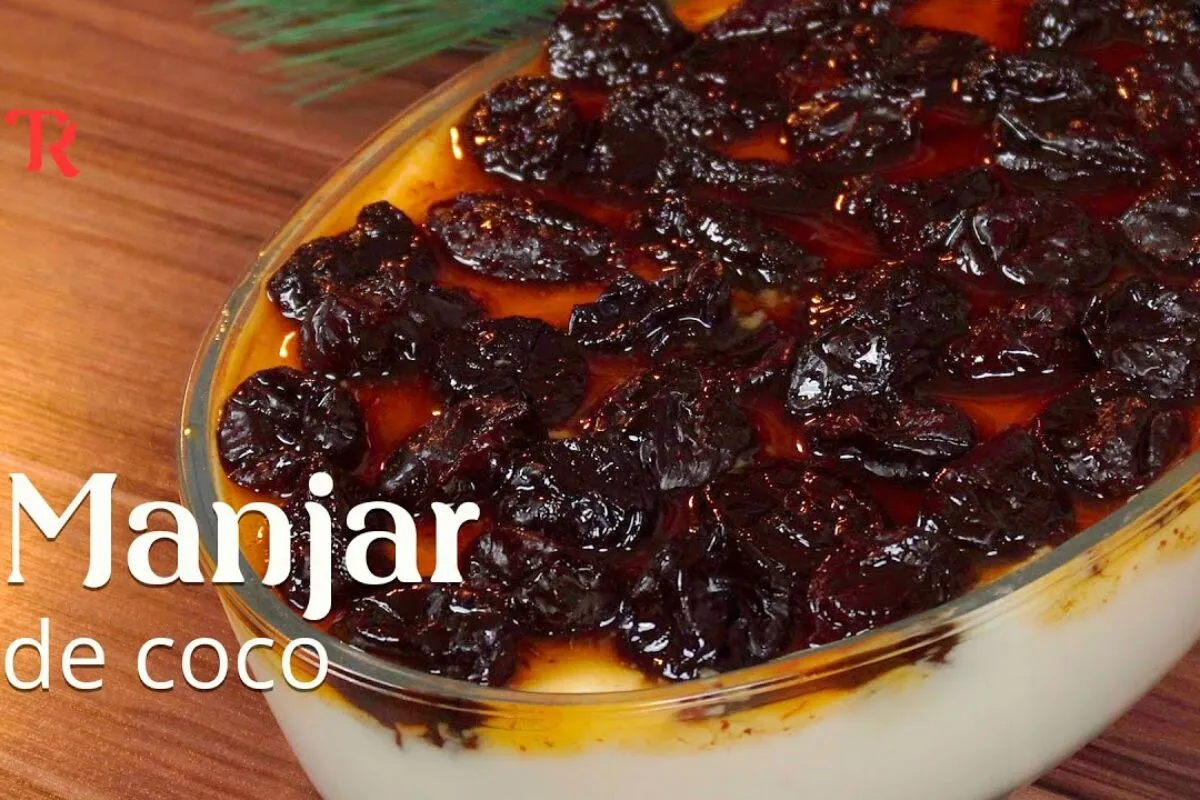 Manjar de coco com ameixa: uma sobremesa clássica e cremosa
