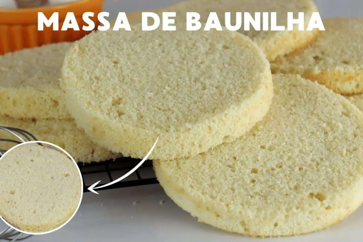 Massa branca de baunilha para bolo de festa super fofinha qu