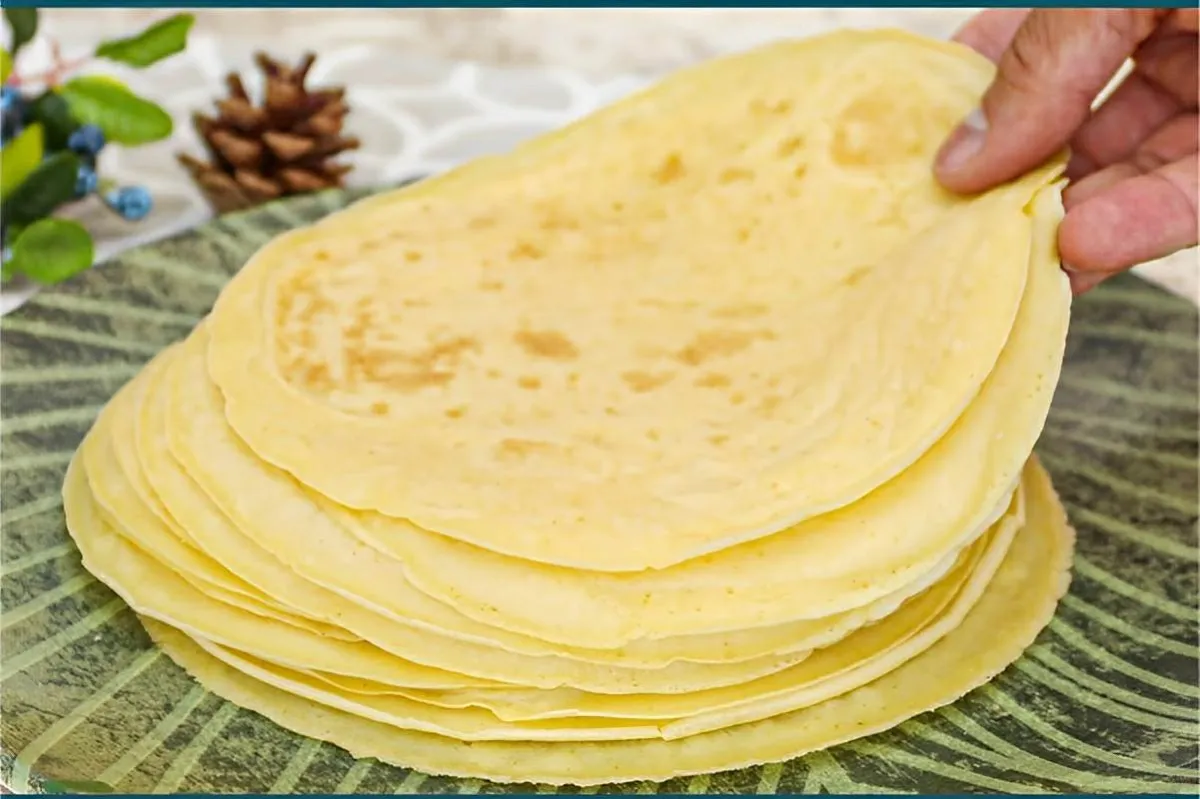 Massa de panqueca especial que fez o maior sucesso na intern