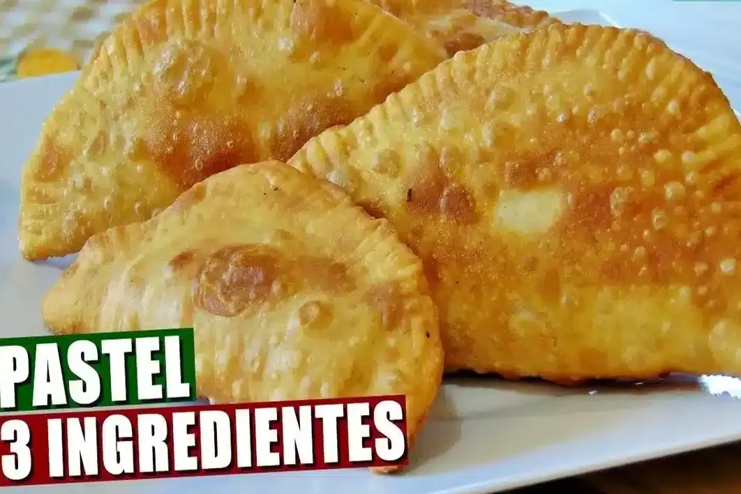Massa de pastel crocante: não encharca de óleo e só vai 3 in