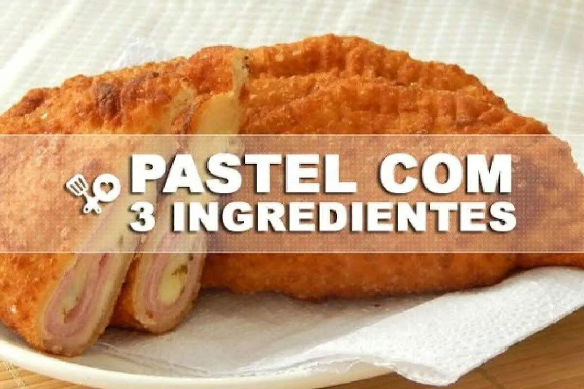 Massa de pastel sequinha e crocante com apenas 3 ingrediente