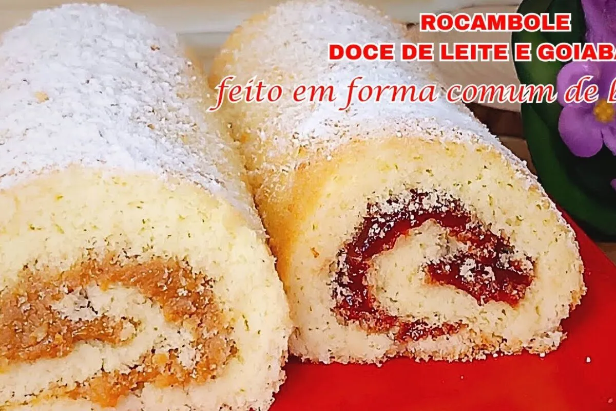 Massa de rocambole leve, fácil de fazer e que não quebra na