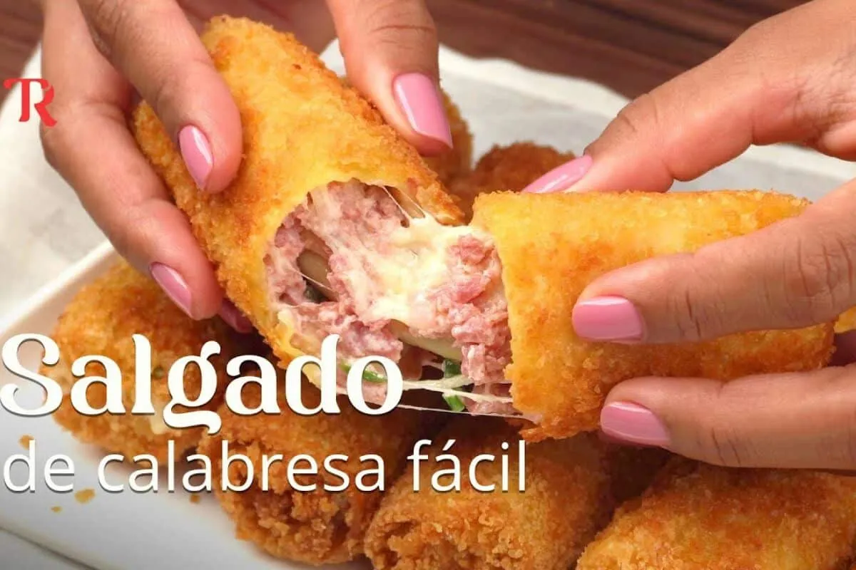 Massa de salgado frito, que tem um resultado surpreendente e