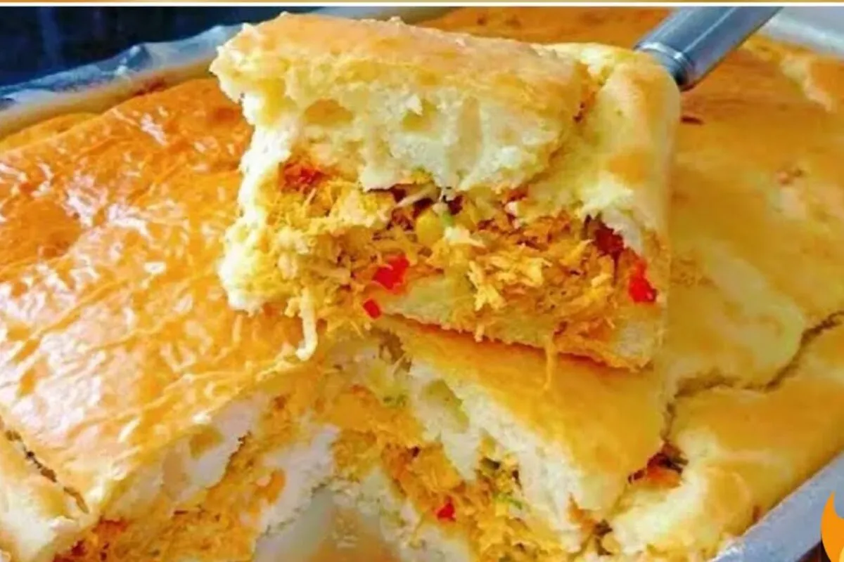Massa especial para torta salgada de frango: essa fica bem l