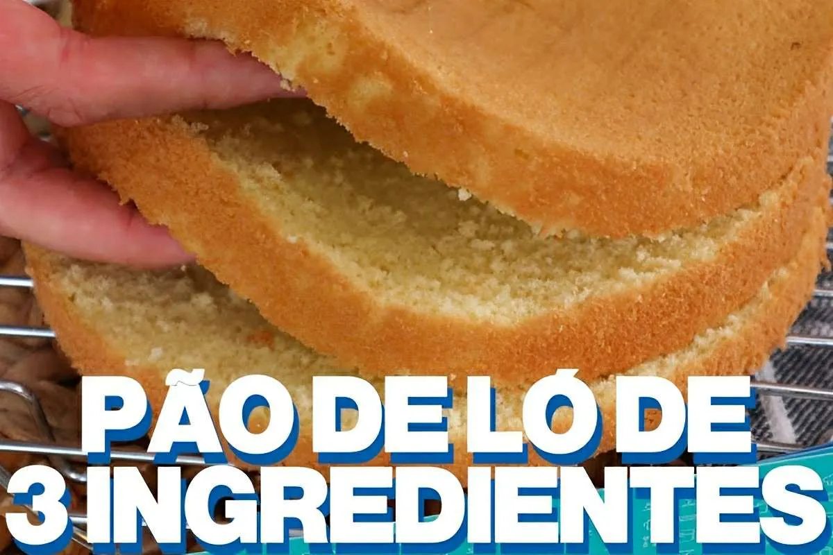 Massa para bolo de aniversário fofinha e saborosa com apenas