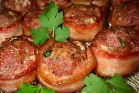 Medalhão de carne moída com bacon receita de churrascaria pa