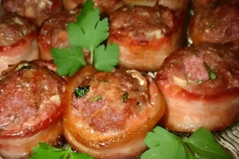 Medalhão de carne moída com bacon receita de churrascaria pa