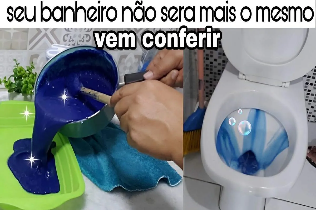 Mistura para limpar vaso sanitário e deixá-lo cheiroso e sem