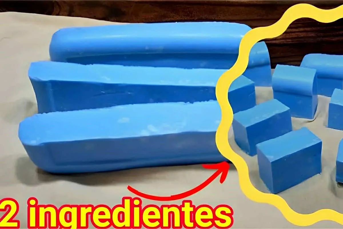 Misturei 2 ingredientes e fiz esse sabão em barra caseiro su