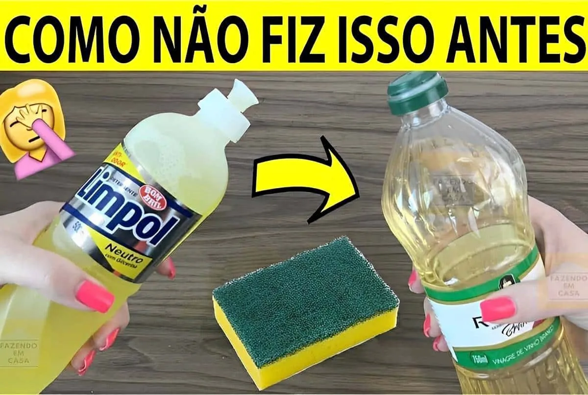 Misturei esses ingredientes e fiz um poderoso limpador para