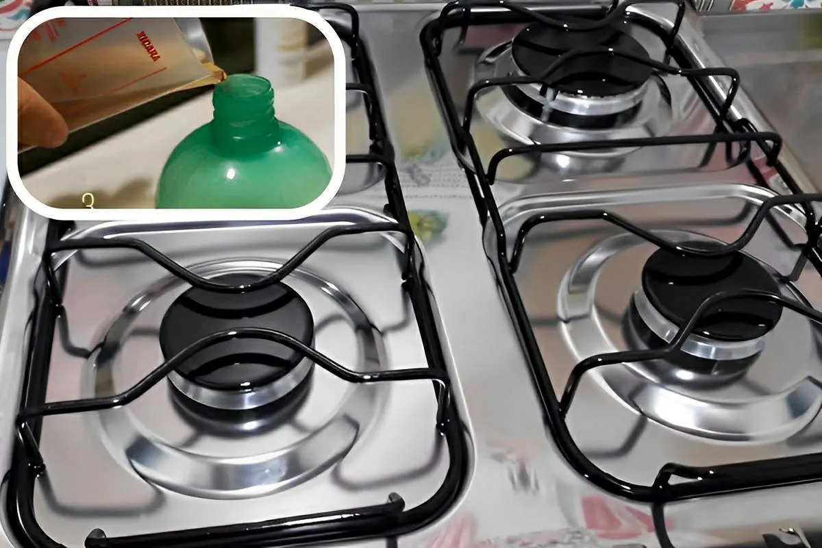 Misturinha caseira para limpar fogão sem fazer esforço e dei