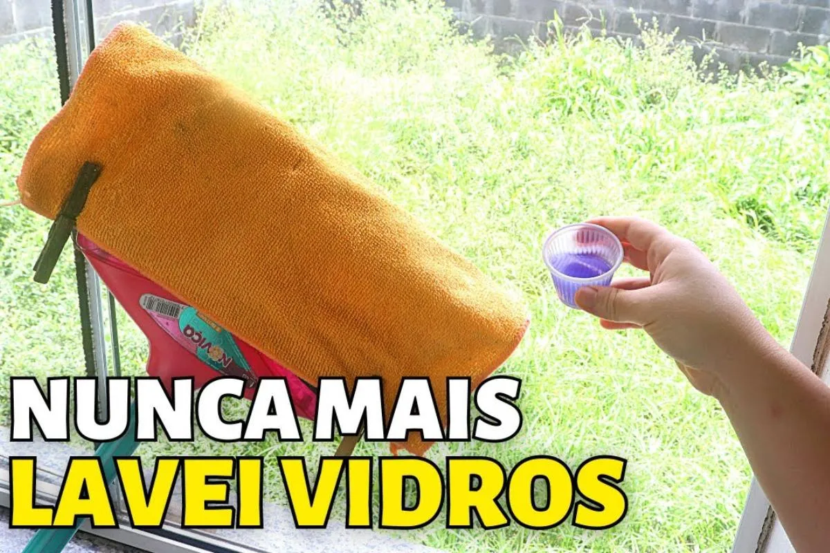 Misturinha caseira para limpar vidros: tira toda sujeira e n