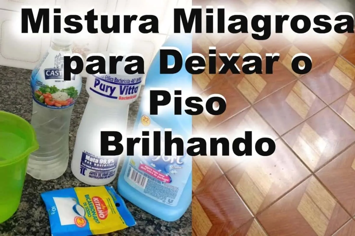Misturinha caseira que deixa o piso brilhando e sua casa tod