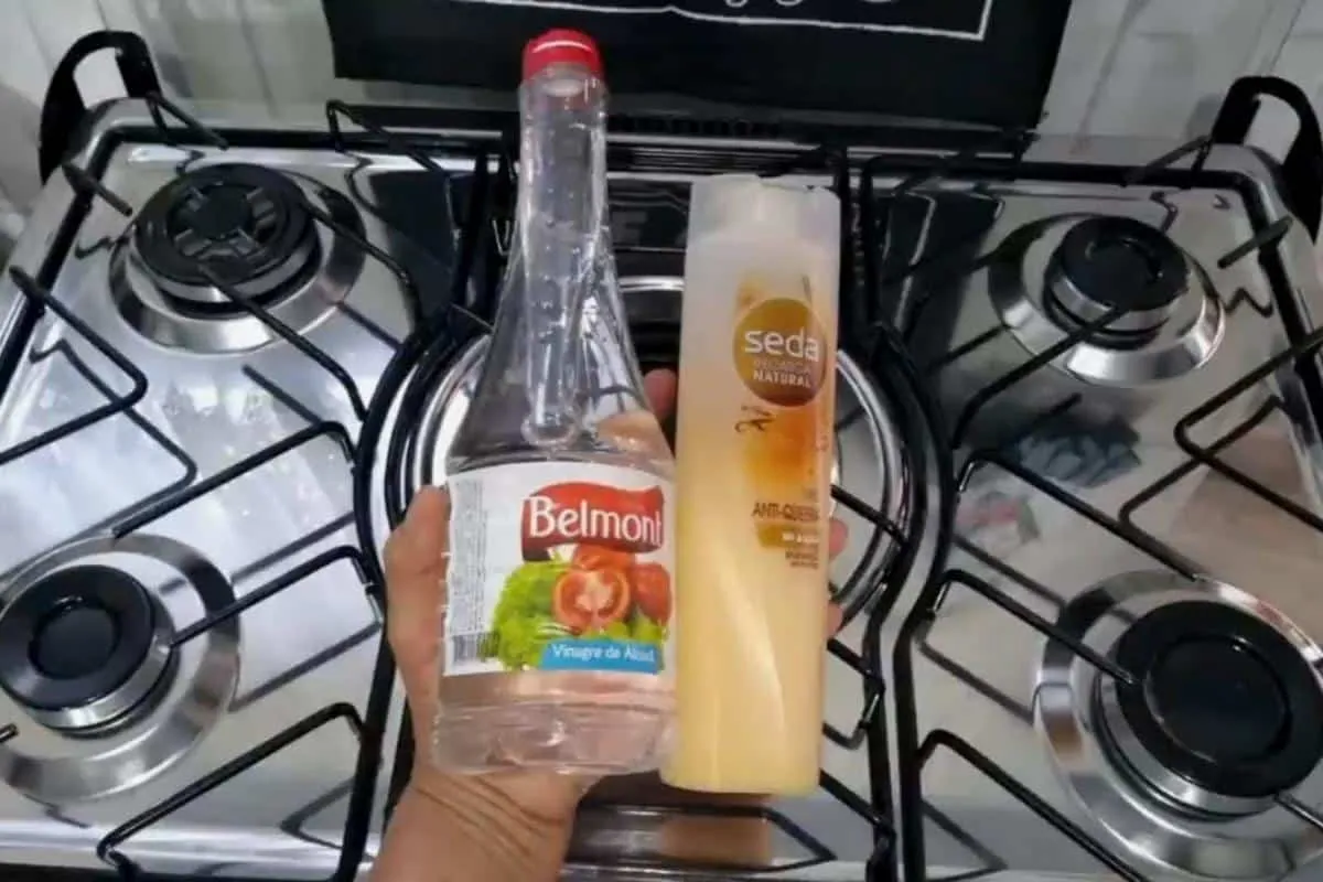 Misturinha caseira que facilita o jeito de como limpar fogão