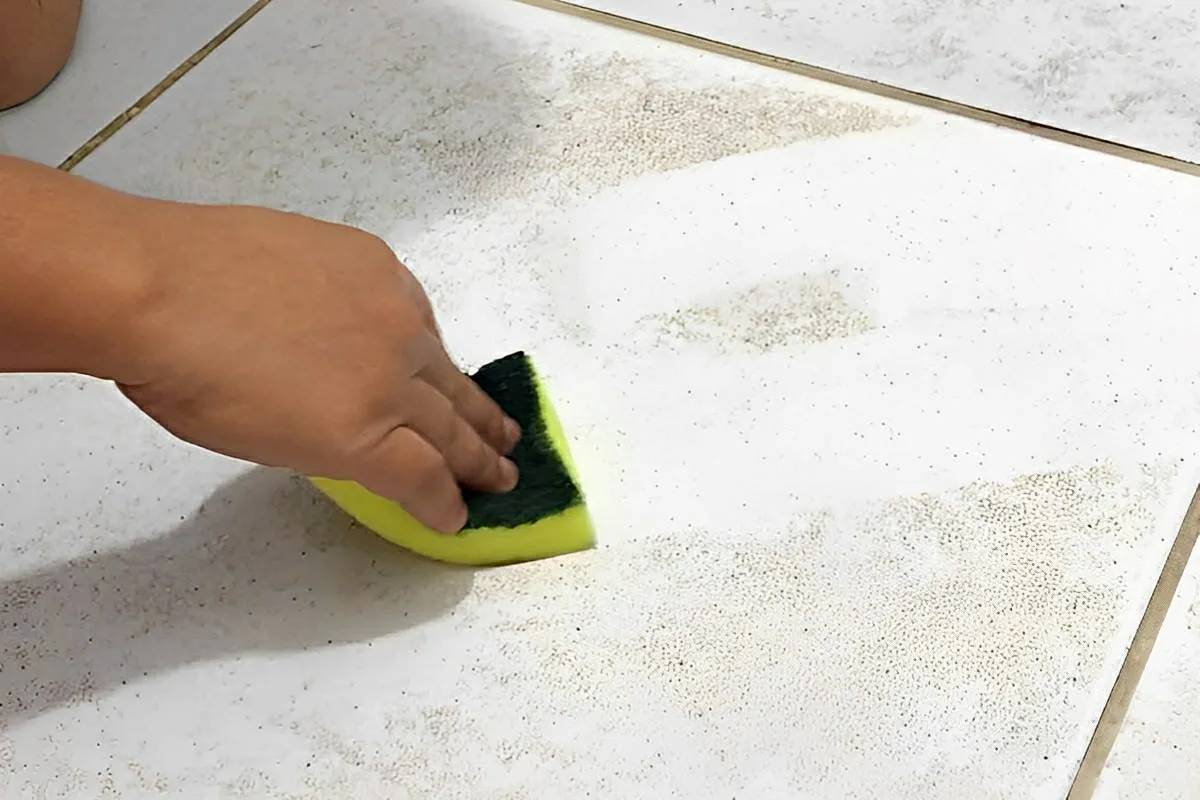 Misturinha mágica para desencardir piso feita com 2 ingredie