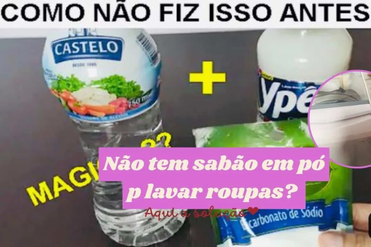 Misturinha para lavar roupas para você economizar sabão e am