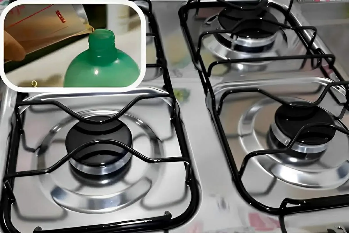 Misturinha para limpar fogão e deixá-lo brilhando com apenas