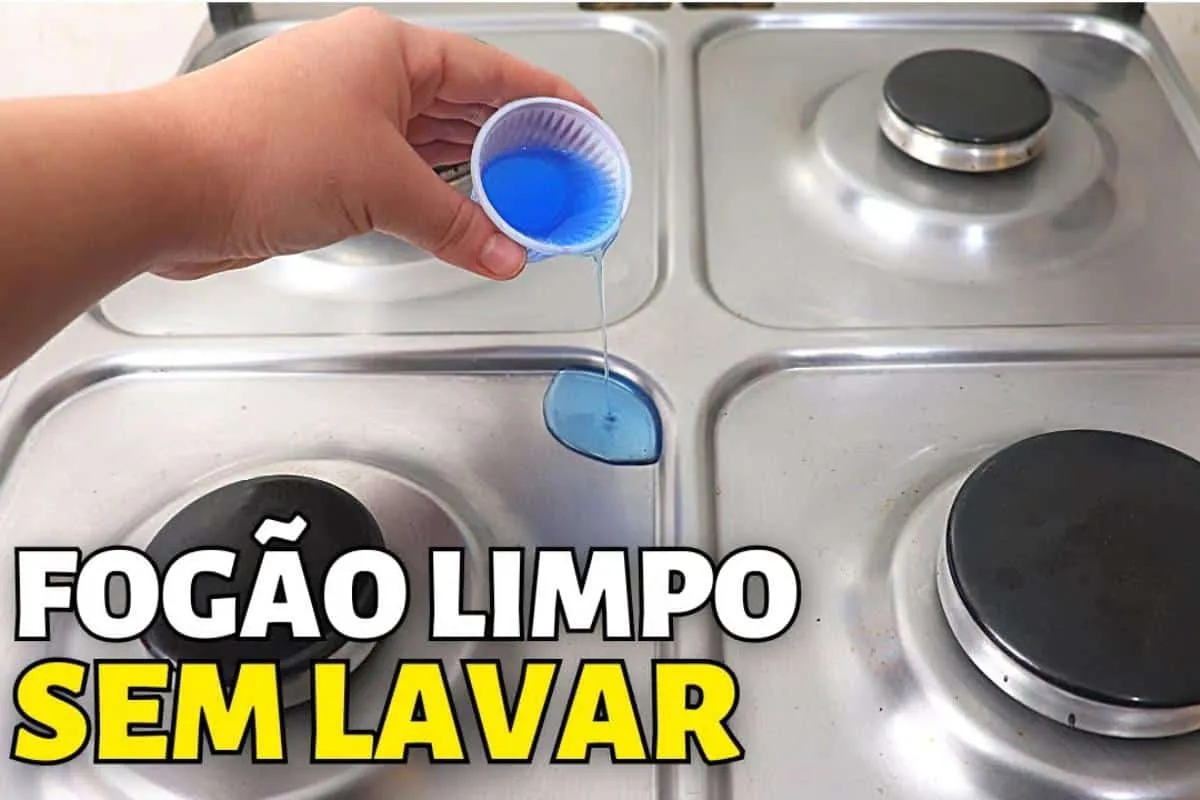 Misturinha para limpar fogão e deixar tudo limpinho depois d