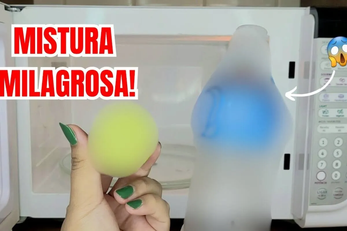 Misturinha para limpar micro-ondas: tira toda gordura grudad