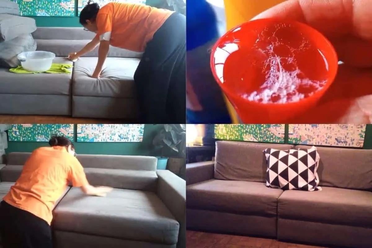 Misturinha para limpar sofá que vai deixar sua sala muito ma