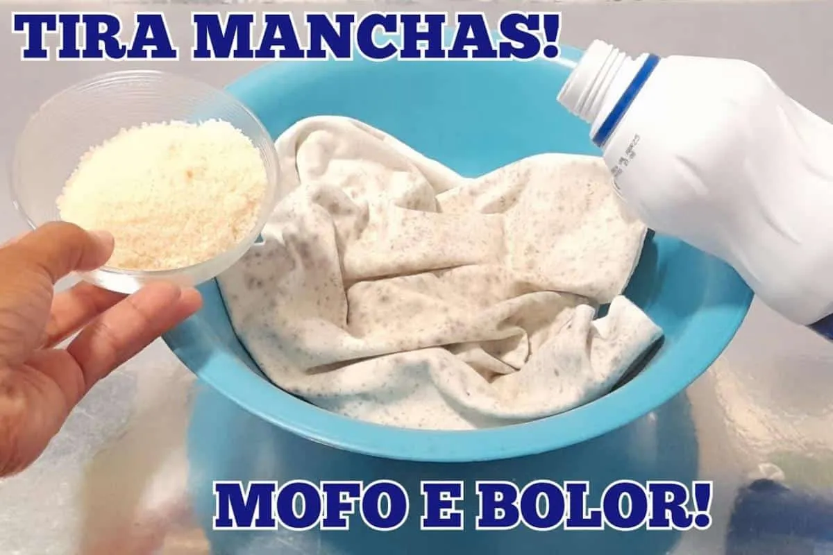Misturinha para tirar manchas: tira encardido e manchas de b