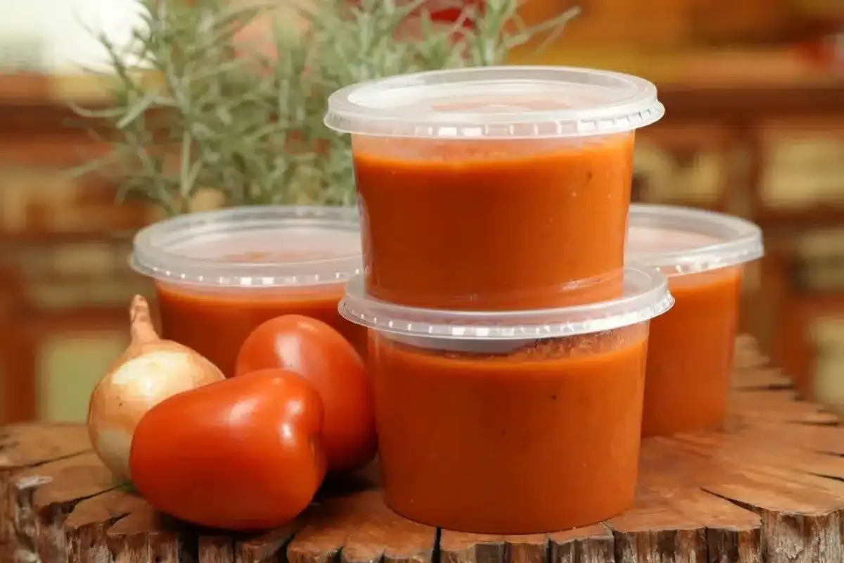 Molho de tomate caseiro sem açúcar e sem conservantes, bem e